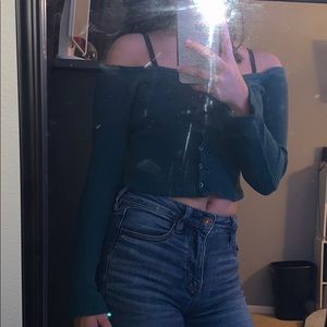 dark green long sleeve